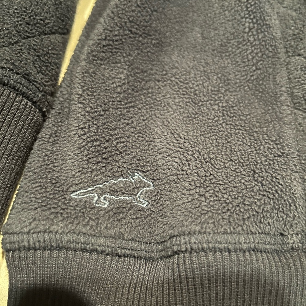 Horny Toad Blue Fleece Quilted Hoodie Large - Picture 3 of 4